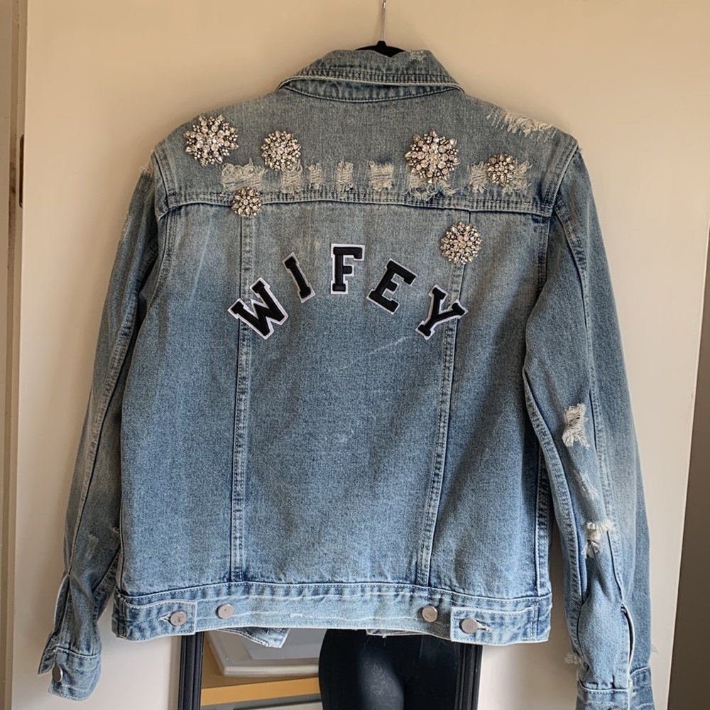 Chosen by KYHA original “WIFEY” bridal jacket, size M. NWOT.